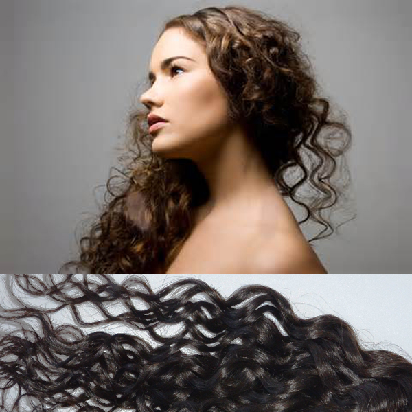 Natural wavy brazilian human hair extensions  LJ6